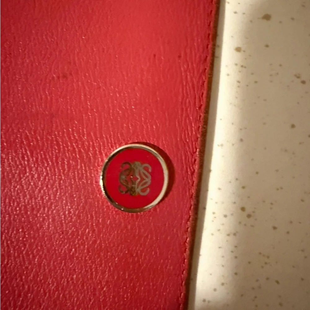 Loewe Cherry Red Leather Wallet - Picture 14 of 15
